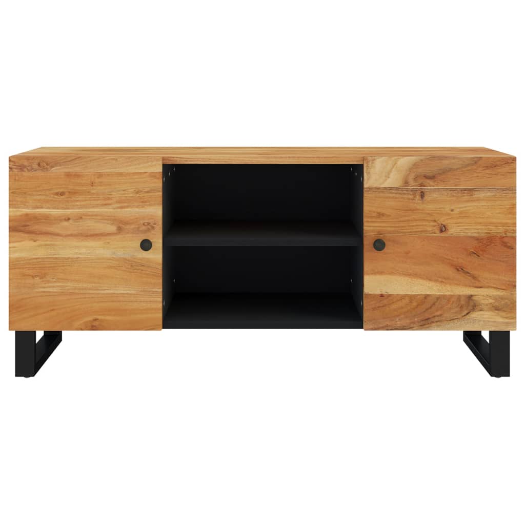 vidaXL Mueble de TV madera maciza de acacia 105x33x46 cm