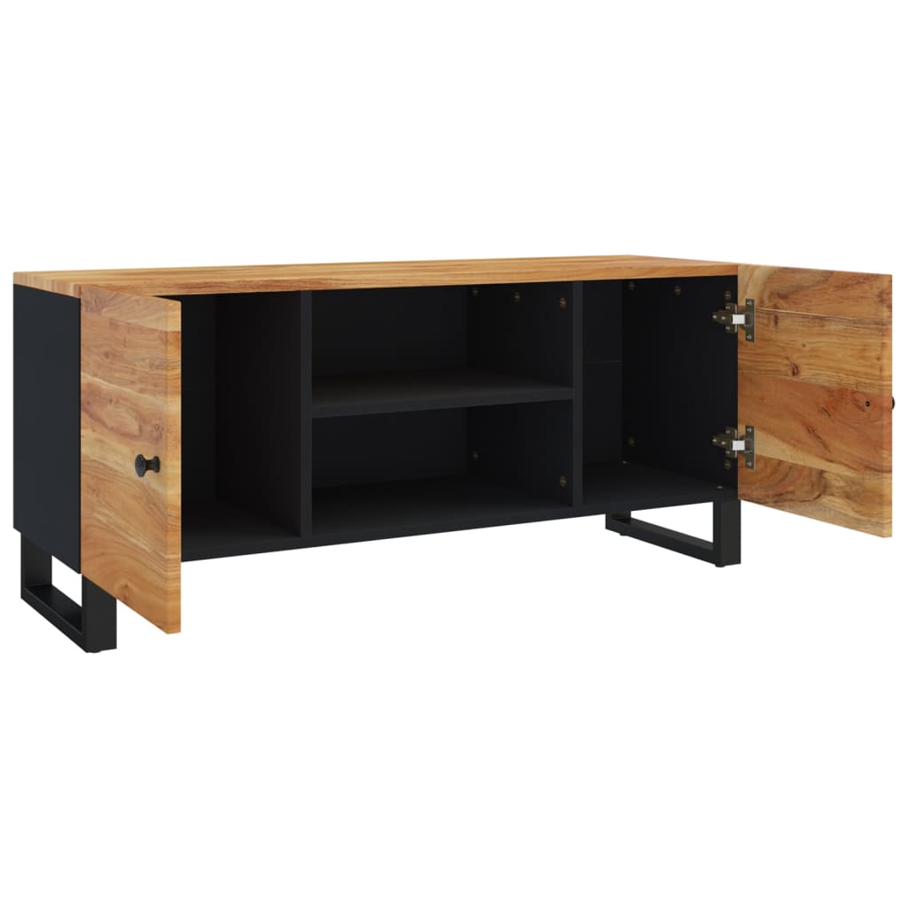 vidaXL Mueble de TV madera maciza de acacia 105x33x46 cm