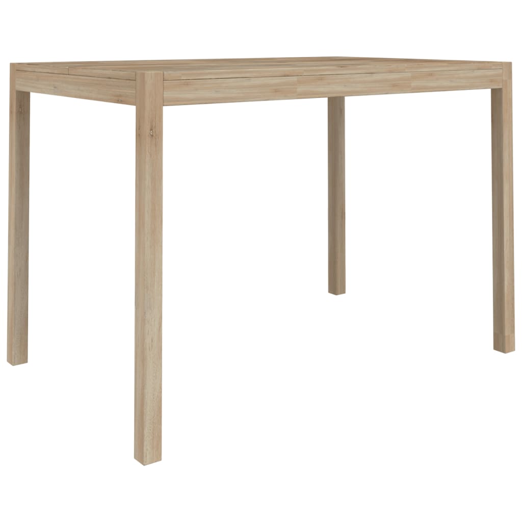 vidaXL Mesa de comedor madera maciza de acacia 110x70x75 cm