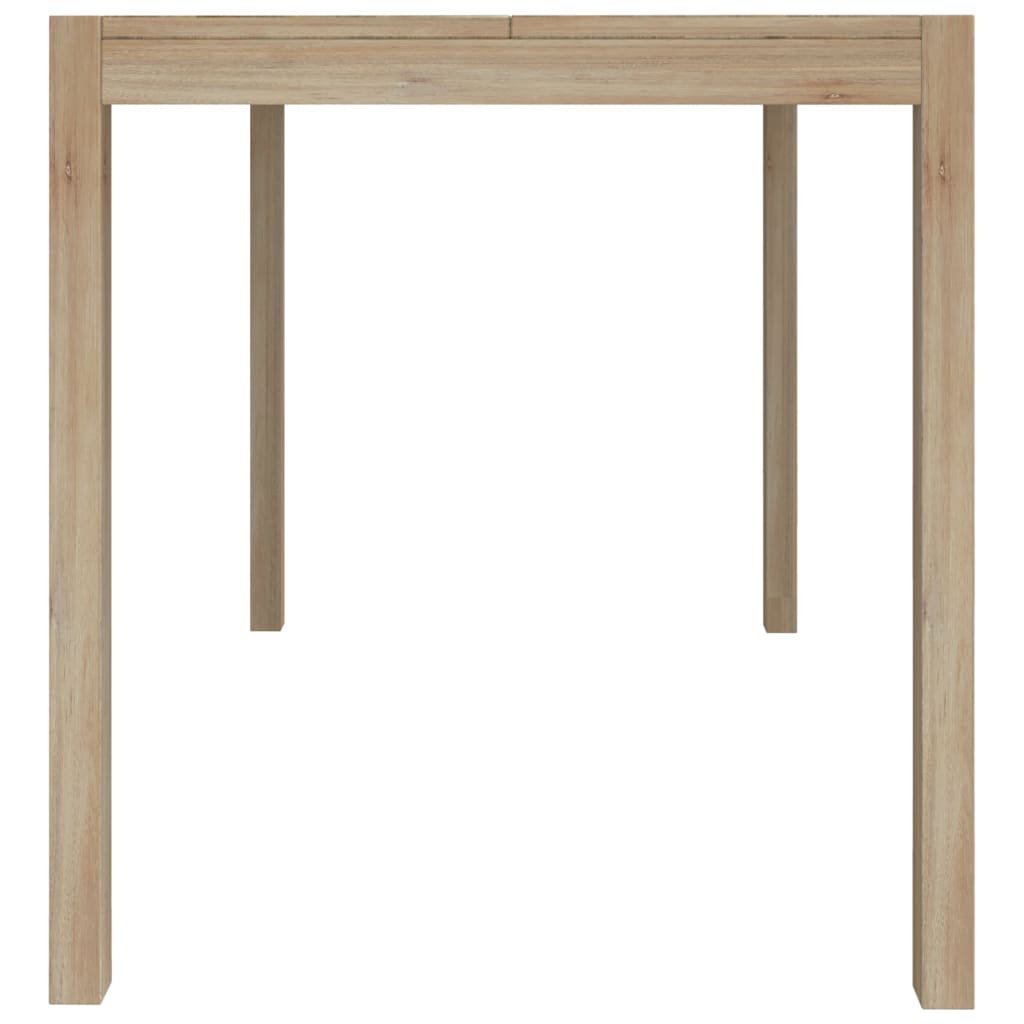 vidaXL Mesa de comedor madera maciza de acacia 110x70x75 cm