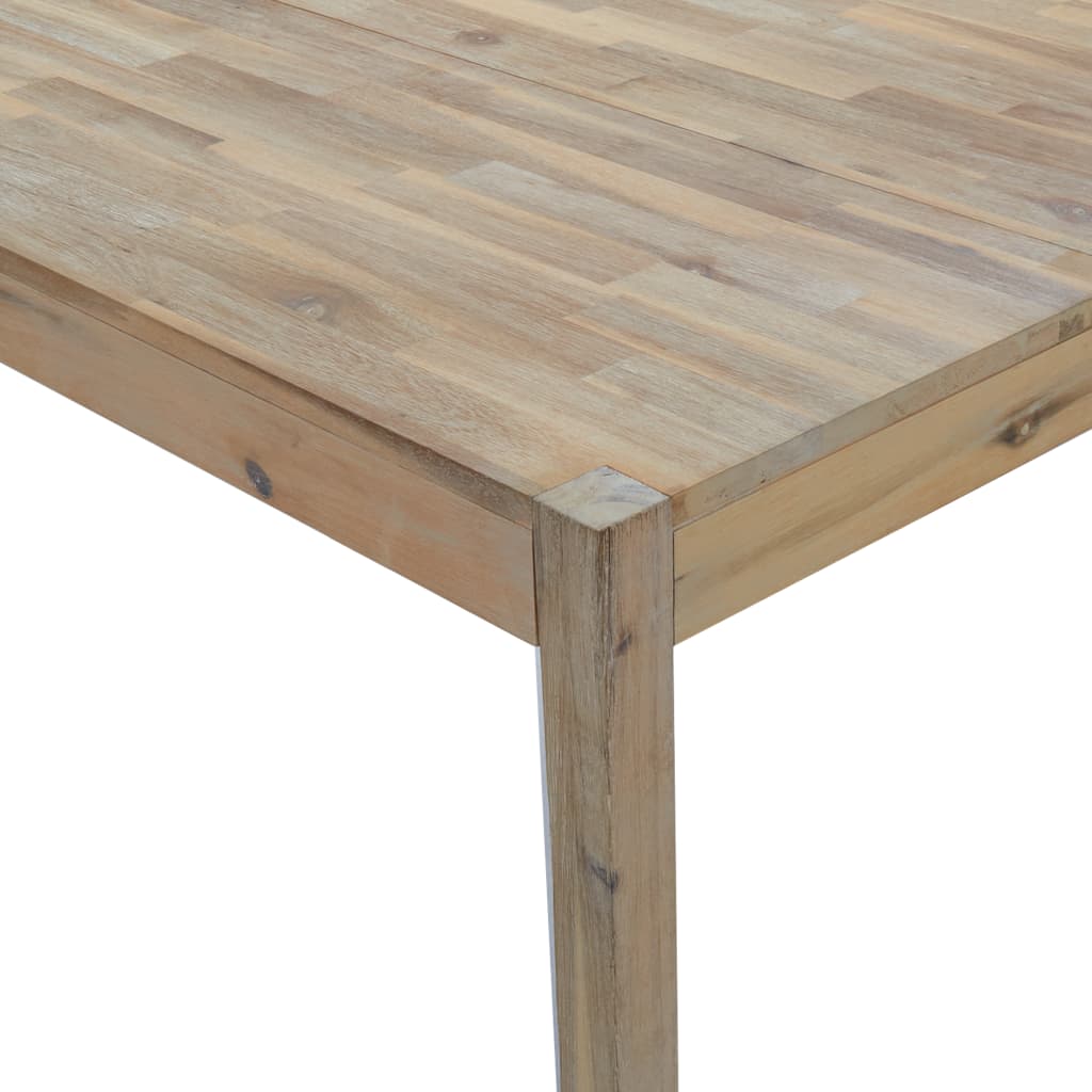 vidaXL Mesa de comedor madera maciza de acacia 110x70x75 cm