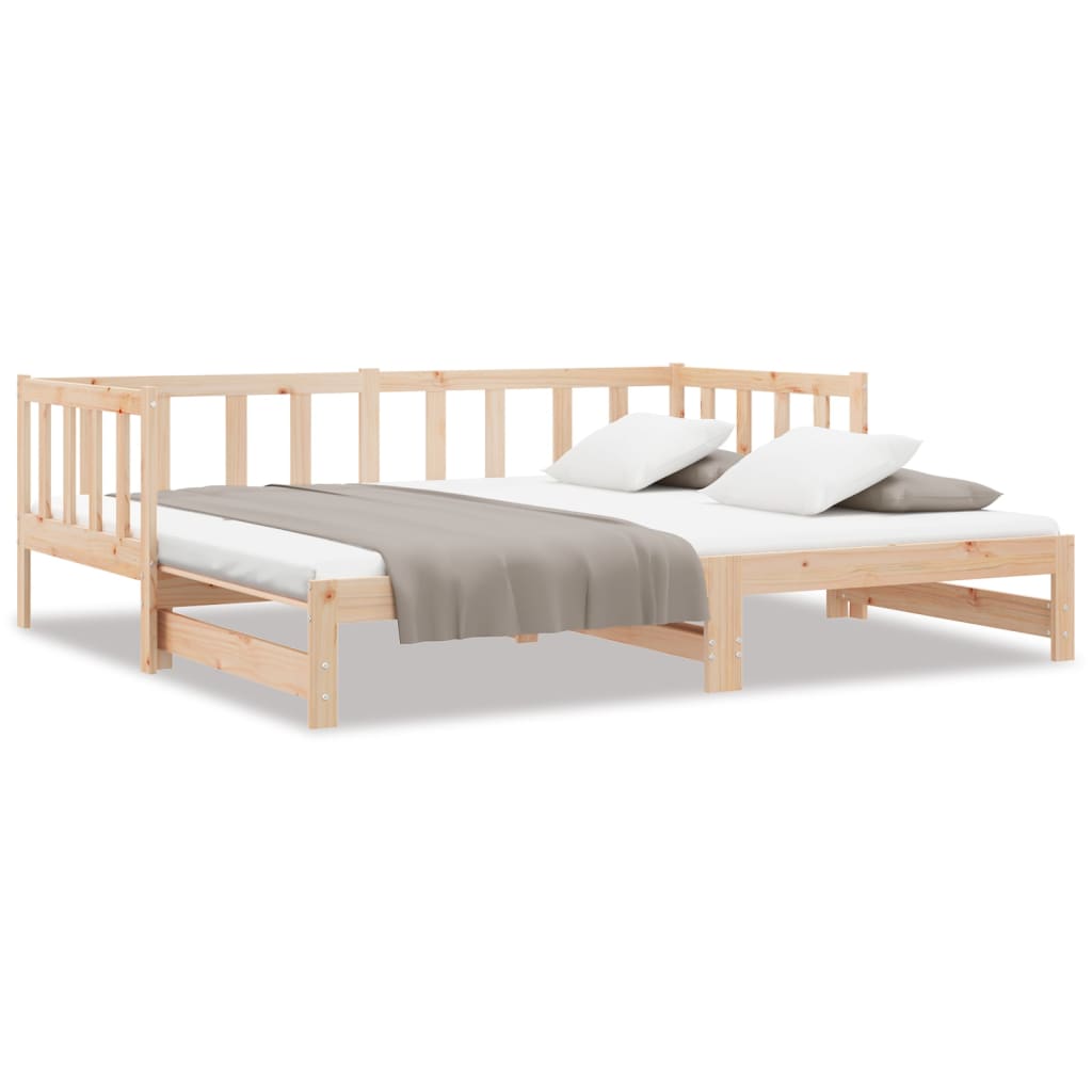 vidaXL Sofá cama extraíble sin colchón 2x(90x190) cm