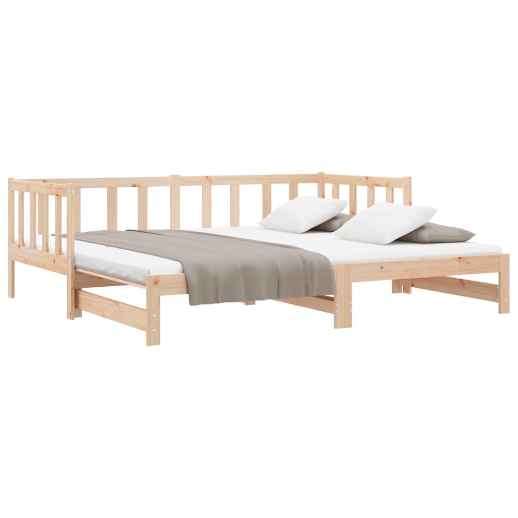 vidaXL Sofá cama extraíble sin colchón 2x(90x190) cm