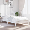 vidaXL Estructura de cama madera maciza de pino blanco 75x190 cm