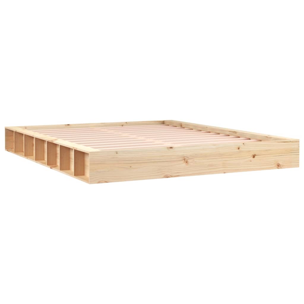 vidaXL Estructura de cama de madera maciza 200x200 cm