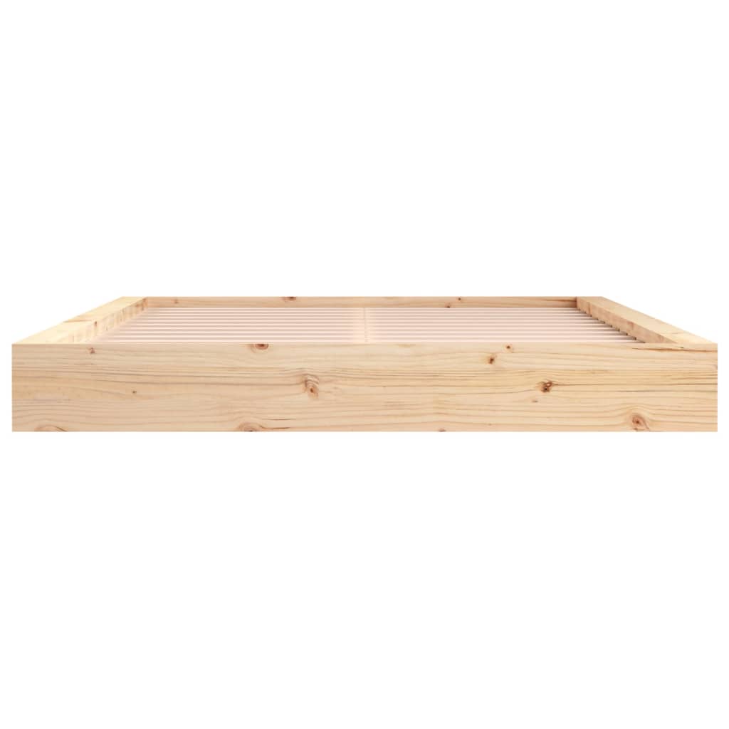 vidaXL Estructura de cama de madera maciza 200x200 cm