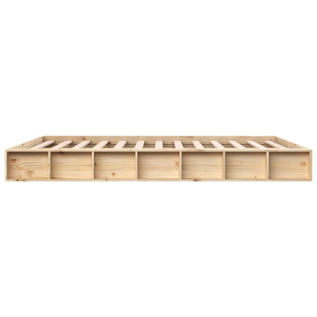 vidaXL Estructura de cama de madera maciza 200x200 cm