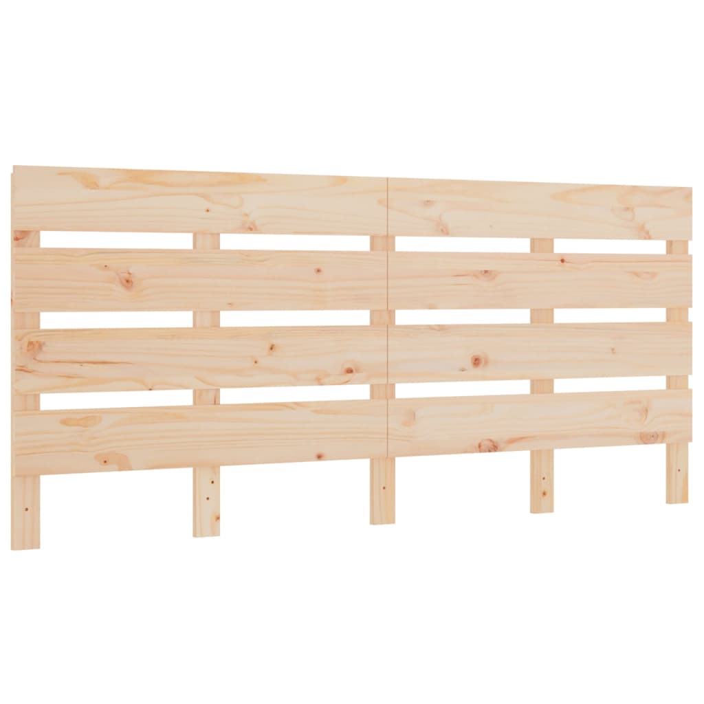 vidaXL Cabecero de cama madera maciza de pino 200x3x80 cm