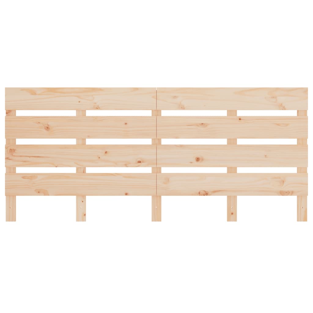 vidaXL Cabecero de cama madera maciza de pino 200x3x80 cm