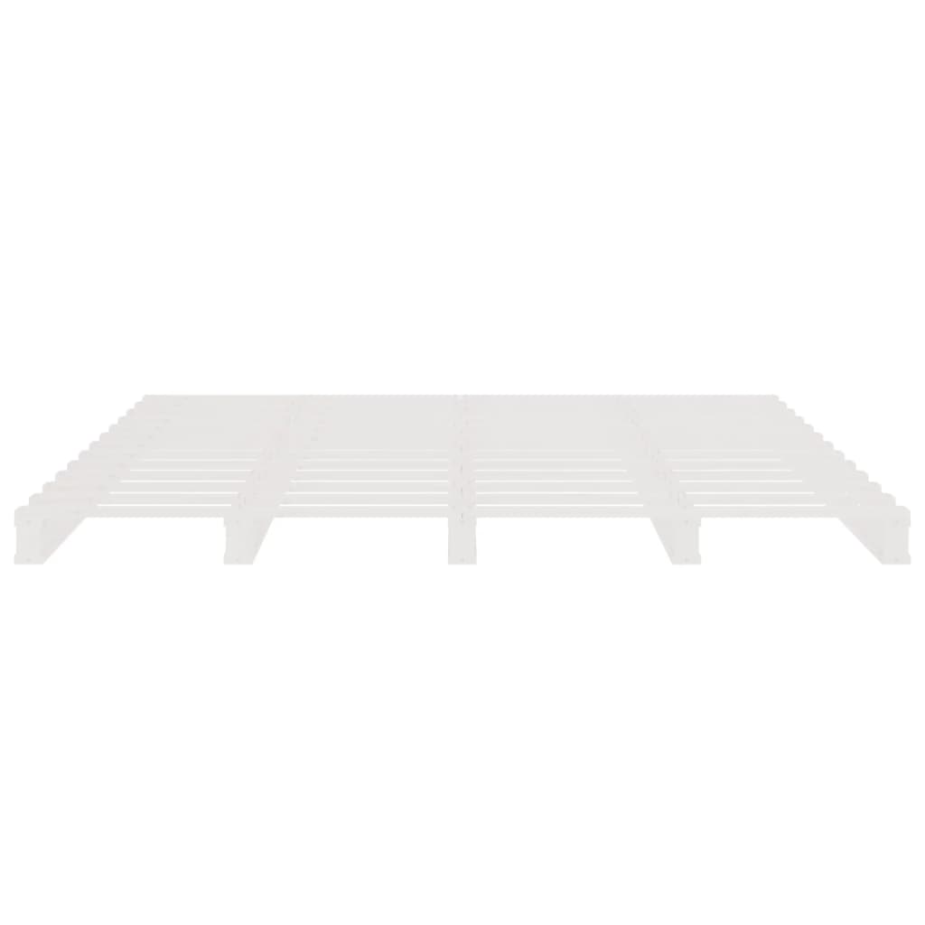 vidaXL Cama de palets de madera maciza de pino 160x200 cm