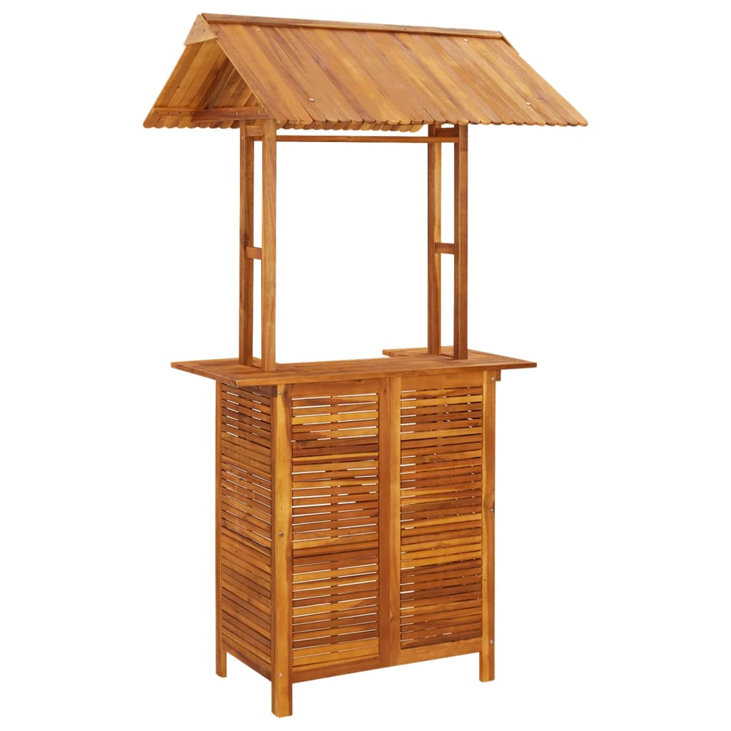 vidaXL Juego muebles de bar de jardín 5 piezas madera maciza de acacia