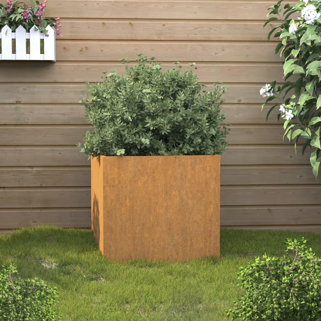 vidaXL Jardinera de acero corten 42x40x39 cm