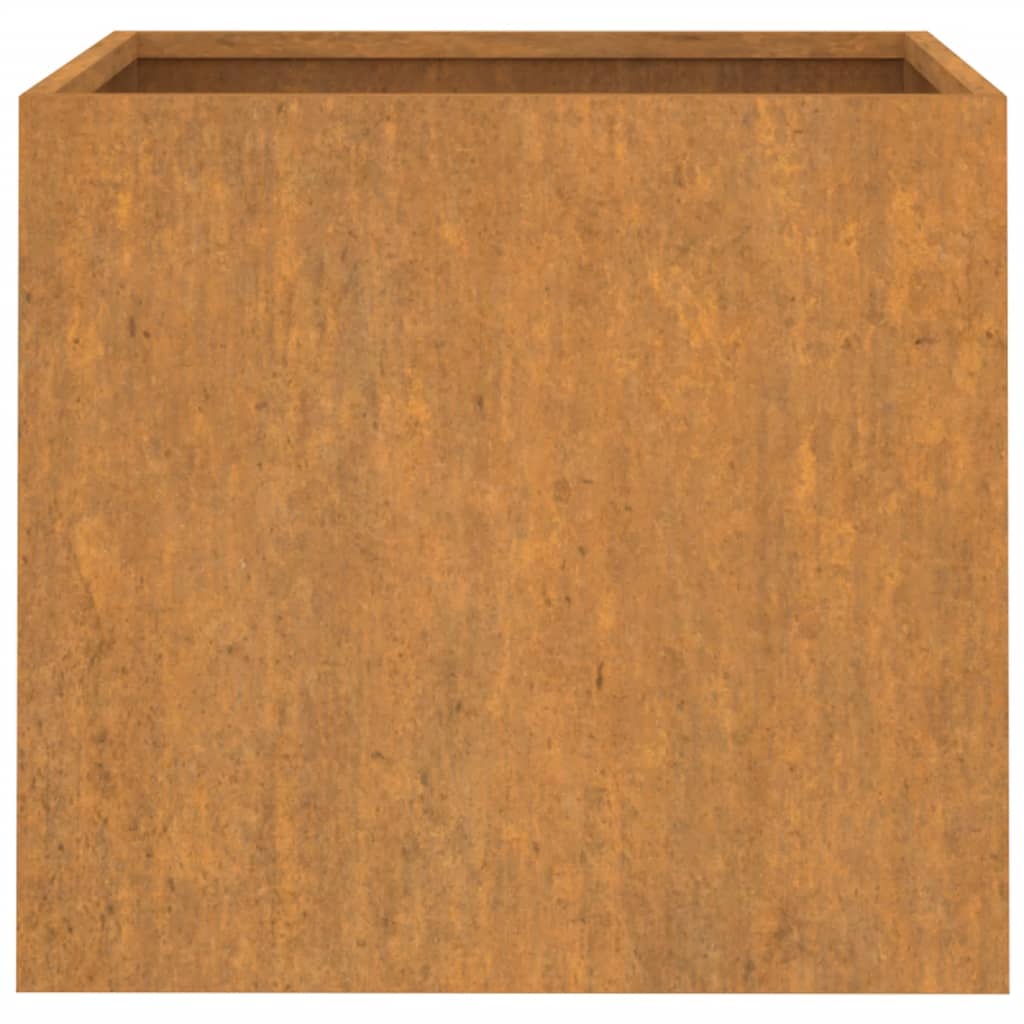 vidaXL Jardineras 2 unidades acero corten 49x47x46 cm