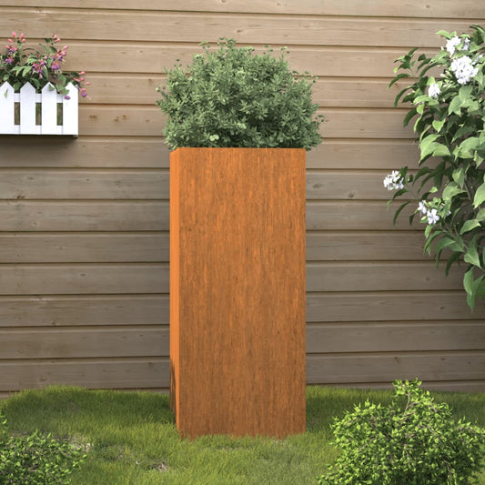 vidaXL Jardinera de acero corten 32x29x75 cm