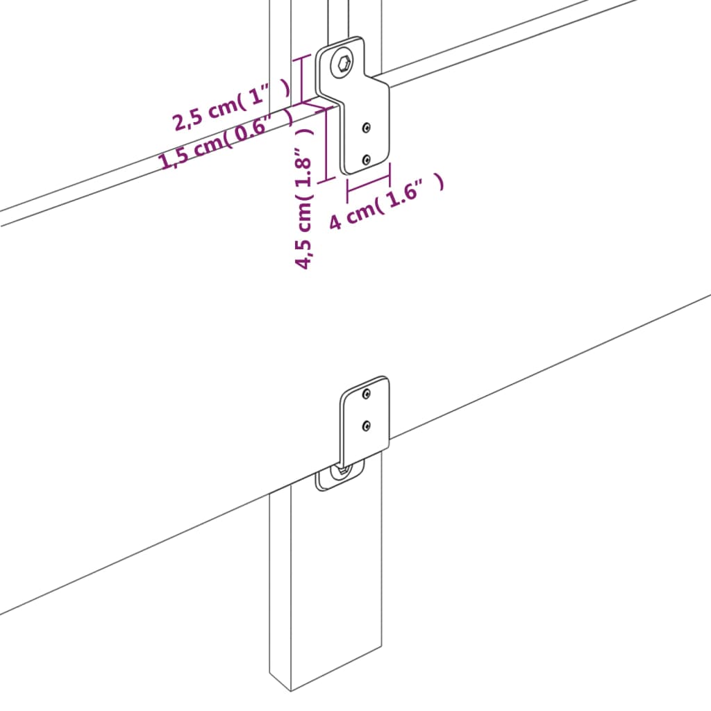 vidaXL Cabecero de cuero sintético marrón 80x5x78/88 cm