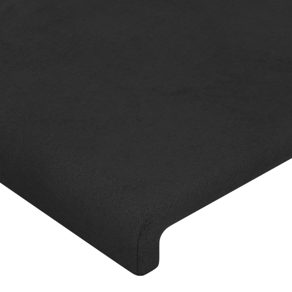 vidaXL Cabecero de terciopelo negro 80x5x78/88 cm