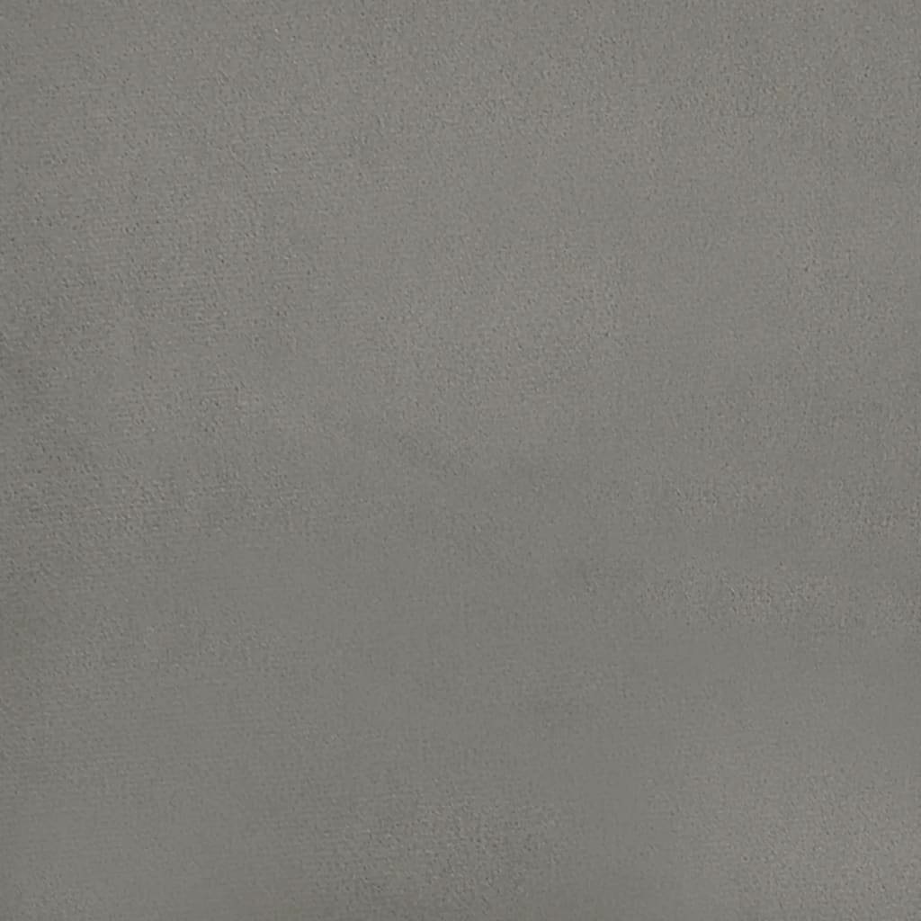 vidaXL Cabecero de terciopelo gris claro 100x5x78/88 cm