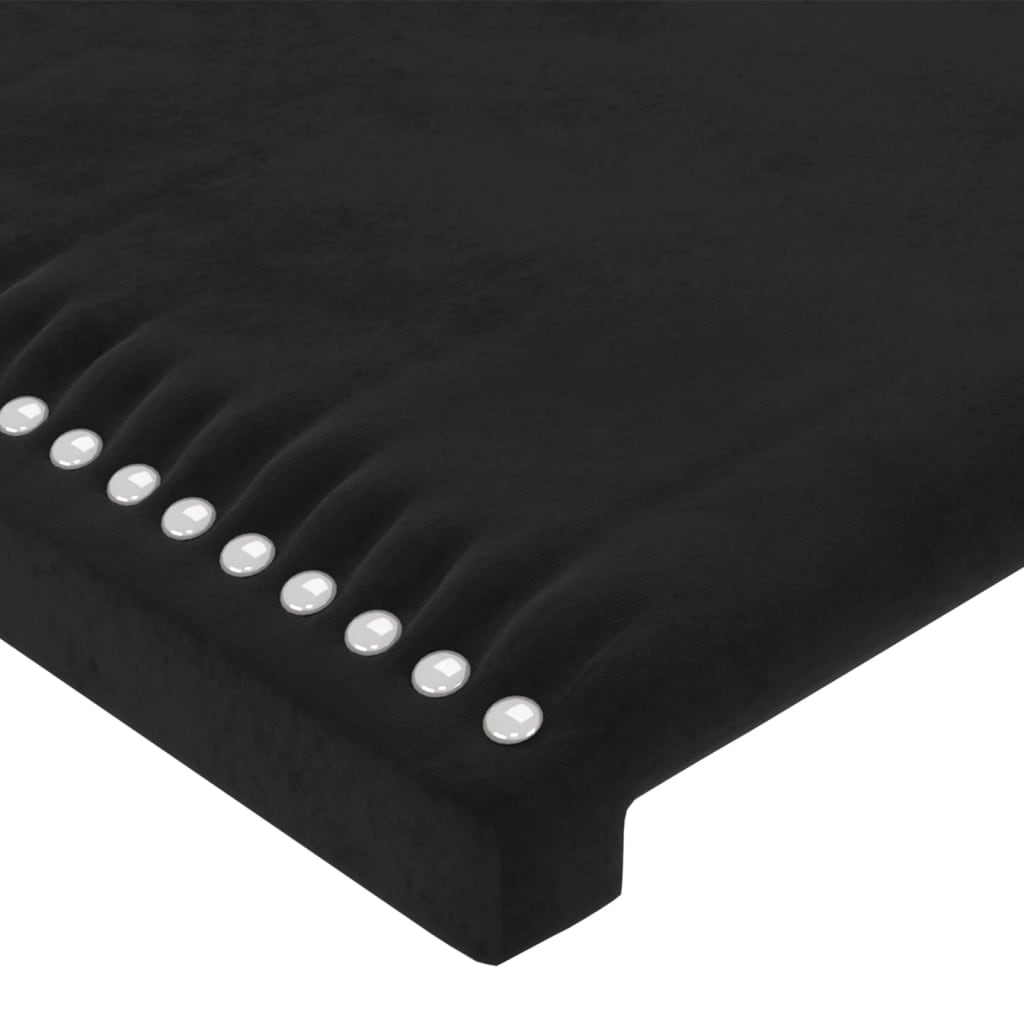 vidaXL Cabecero de terciopelo negro 100x5x78/88 cm