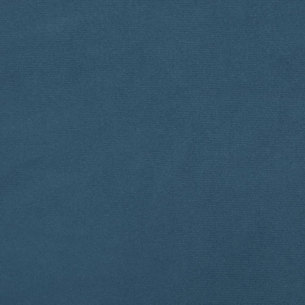 vidaXL Cabeceros 2 unidades de terciopelo azul oscuro 90x5x78/88 cm