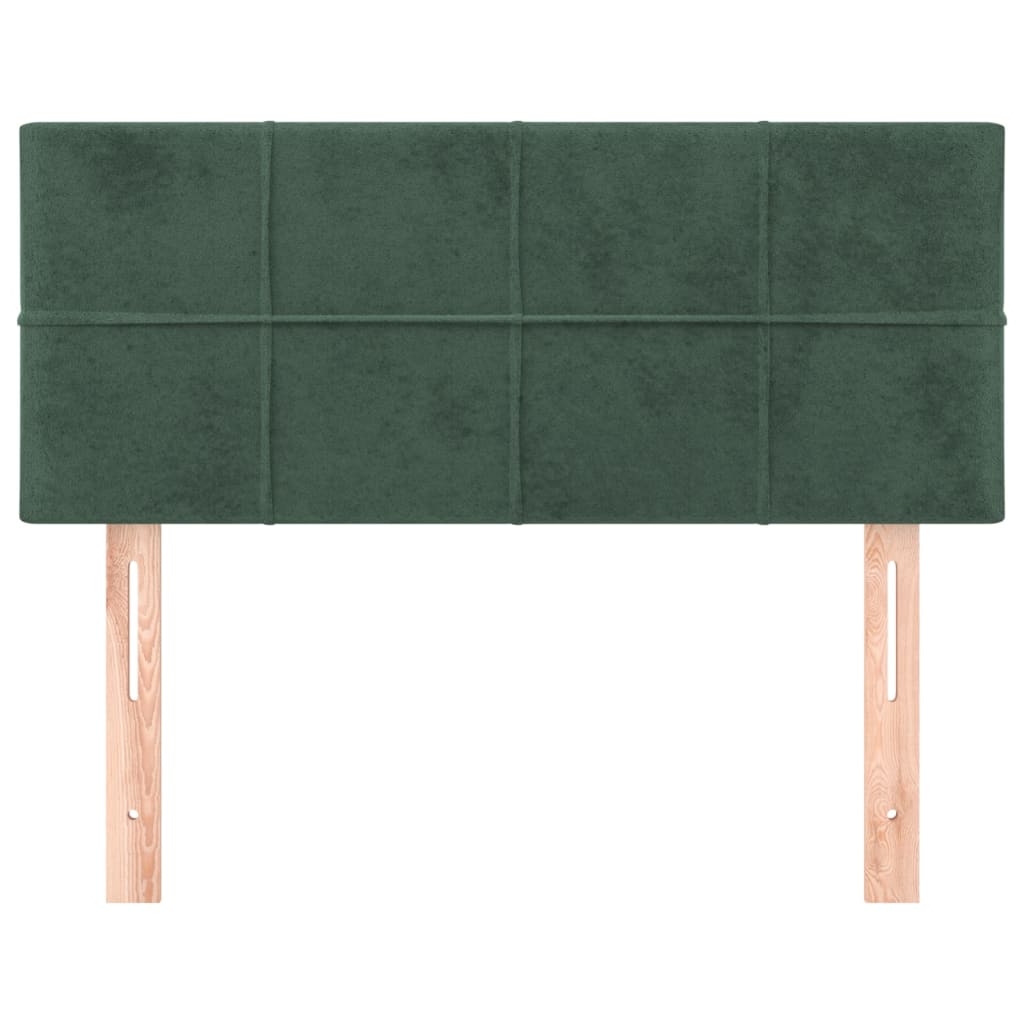 vidaXL Cabecero de terciopelo verde oscuro 90x5x78/88 cm