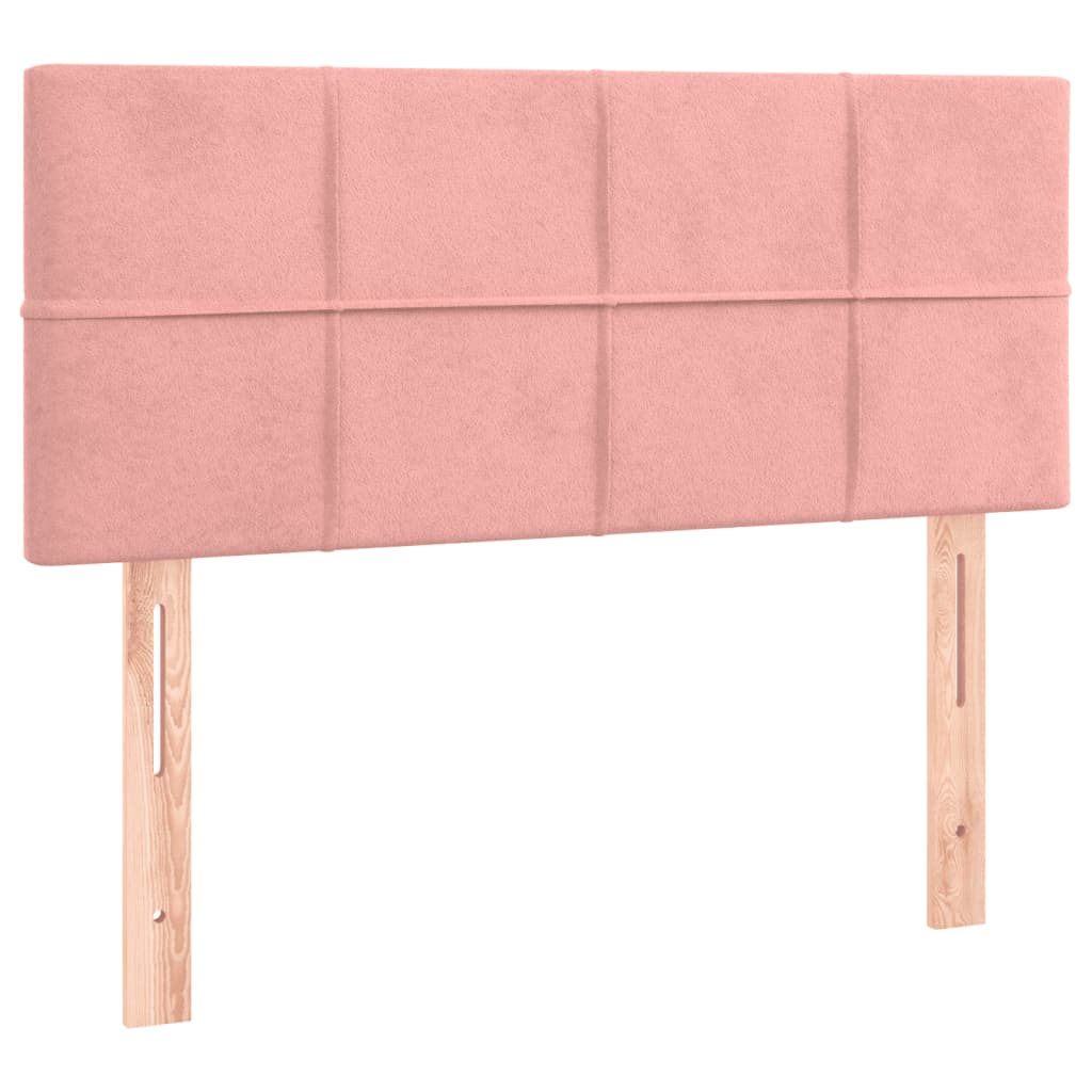 vidaXL Cabecero de terciopelo rosa 90x5x78/88 cm