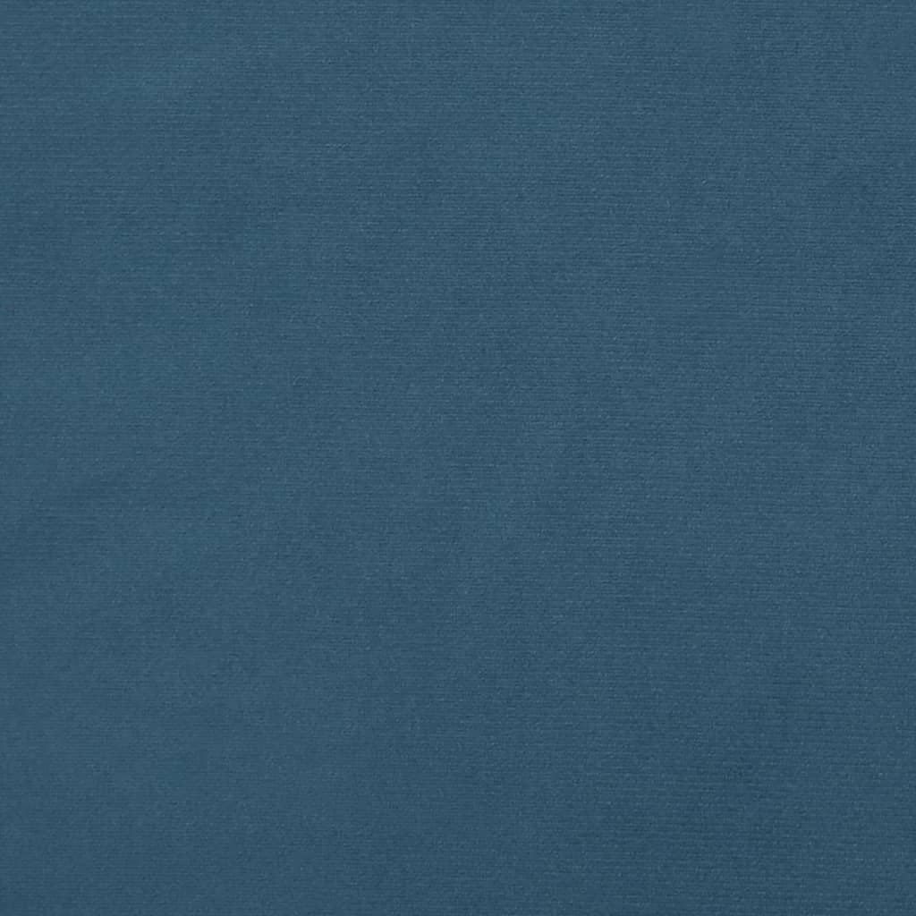 vidaXL Cabecero de terciopelo azul 100x5x78/88 cm