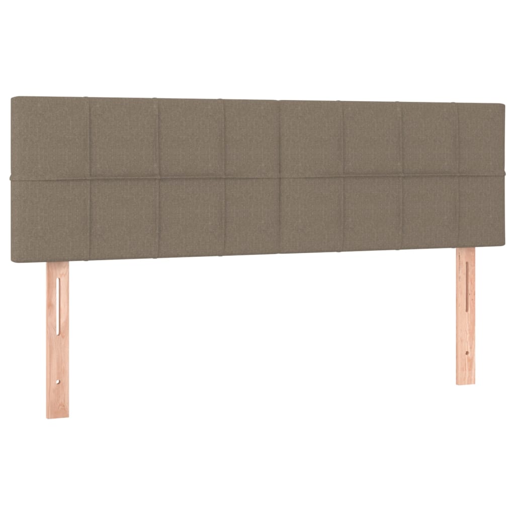 vidaXL Cabeceros 2 unidades tela gris taupe 72x5x78/88 cm