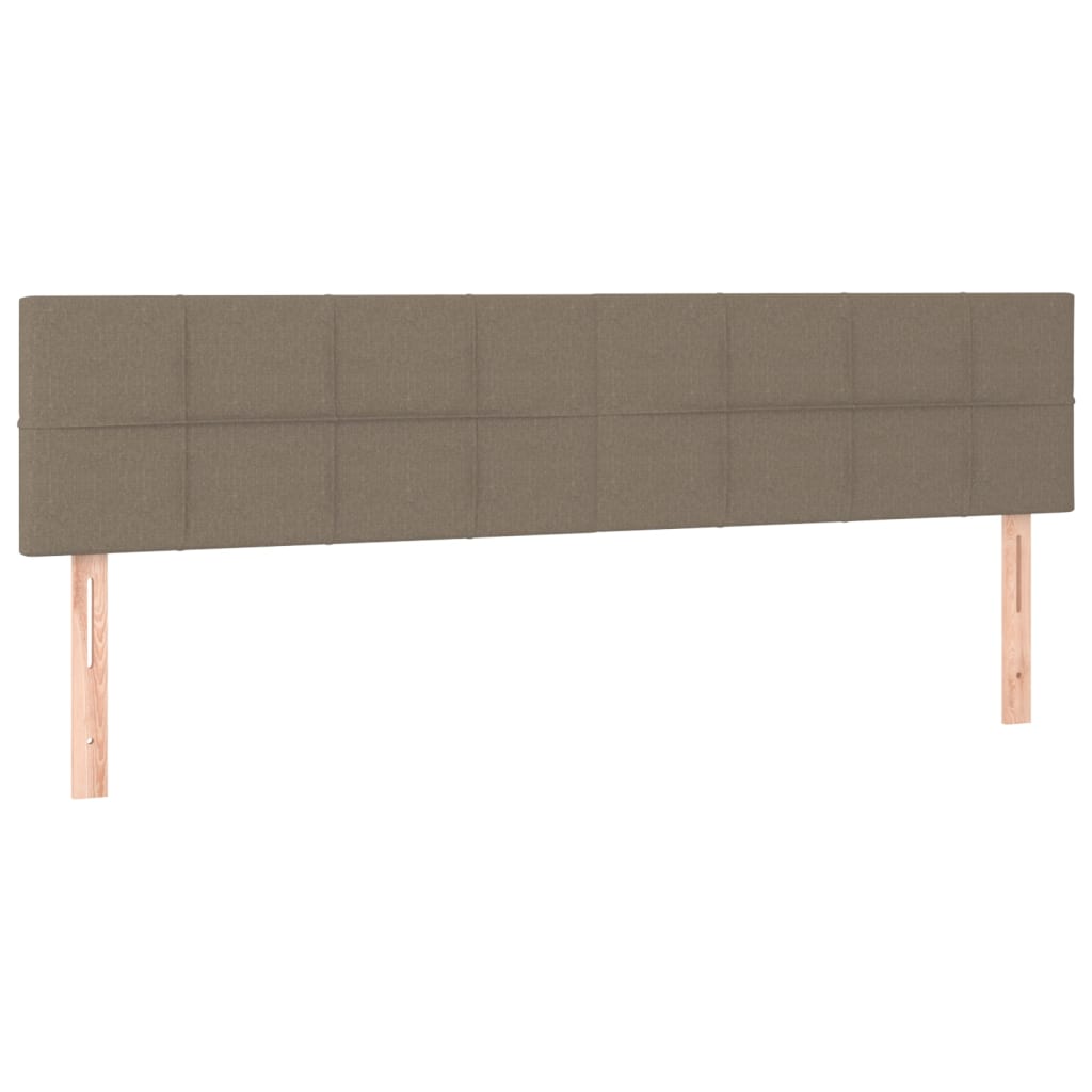 vidaXL Cabeceros 2 unidades de tela gris taupe 90x5x78/88 cm