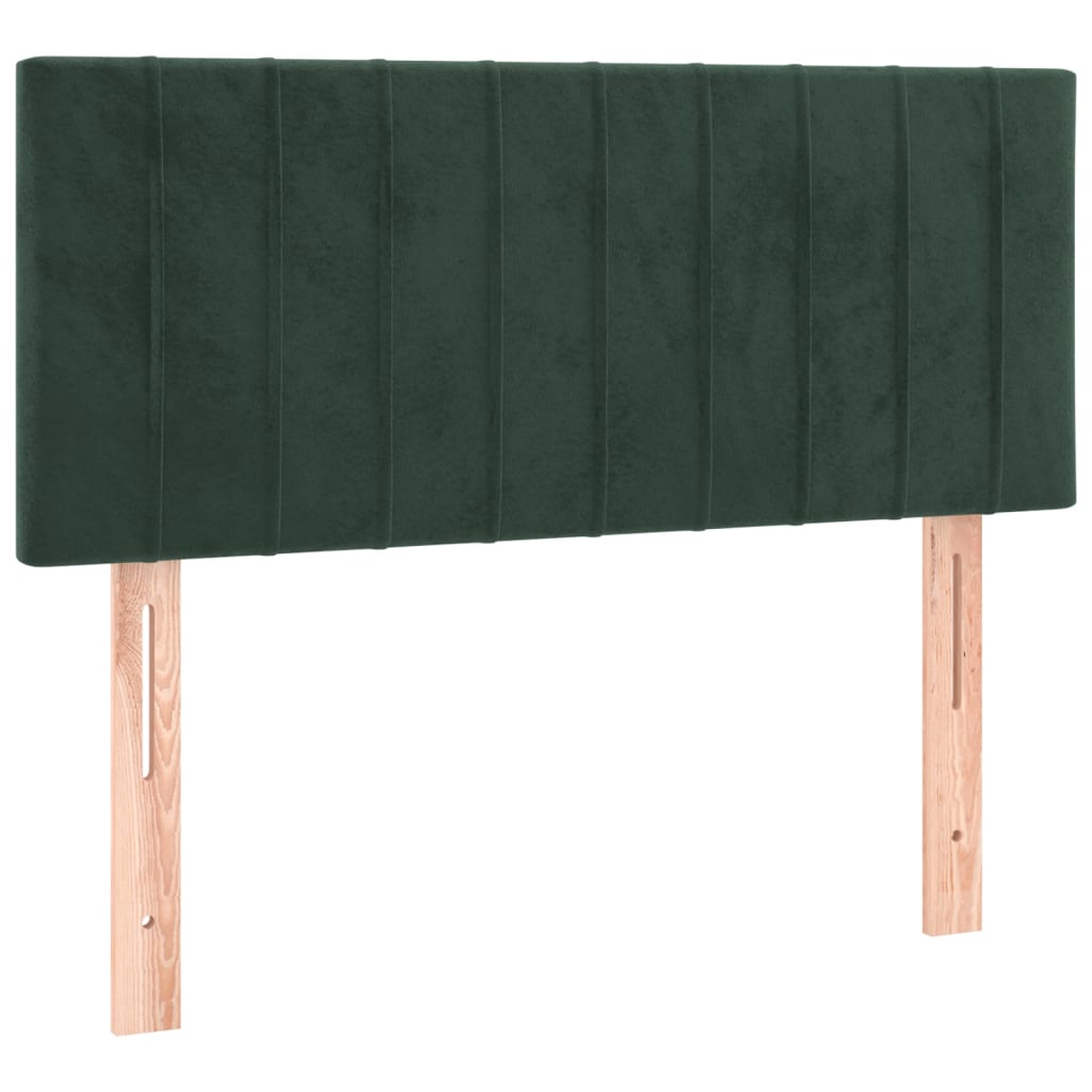 vidaXL Cabecero de terciopelo verde oscuro 90x5x78/88 cm