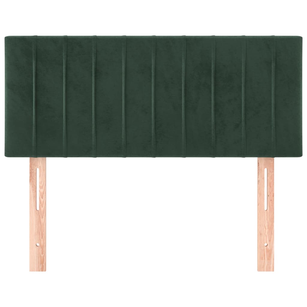 vidaXL Cabecero de terciopelo verde oscuro 90x5x78/88 cm