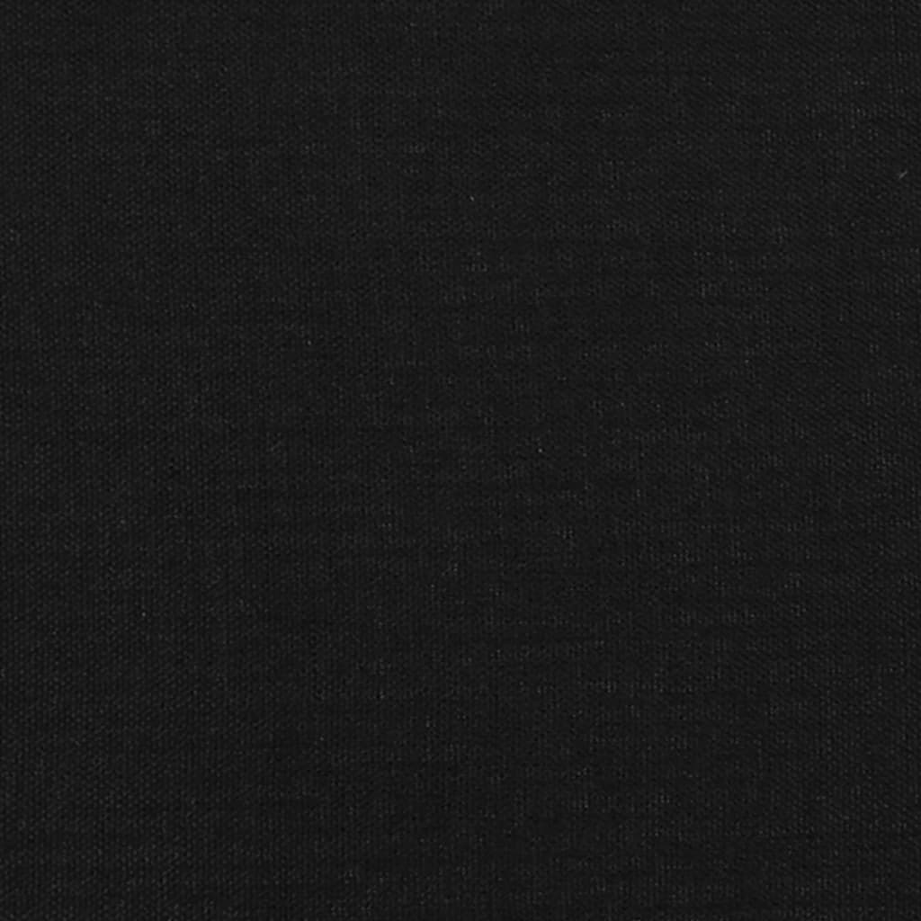 vidaXL Cabeceros 2 unidades tela negro 72x5x78/88 cm