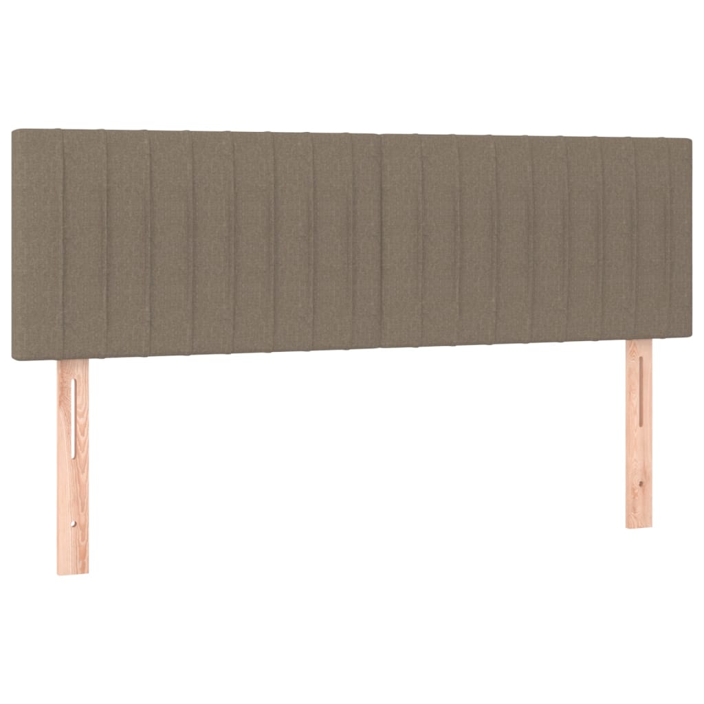 vidaXL Cabeceros 2 unidades tela gris taupe 72x5x78/88 cm