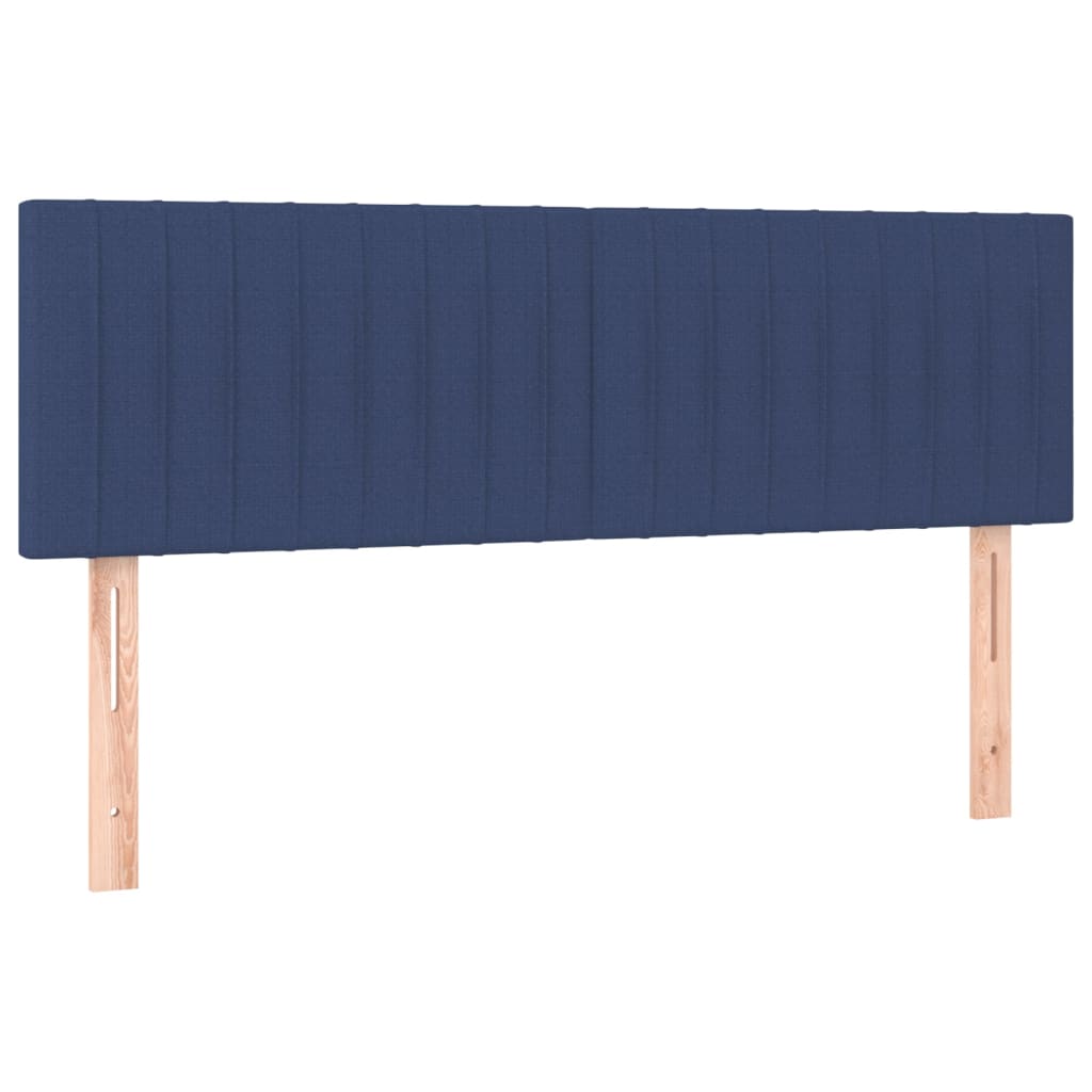 vidaXL Cabeceros 2 unidades tela azul 72x5x78/88 cm