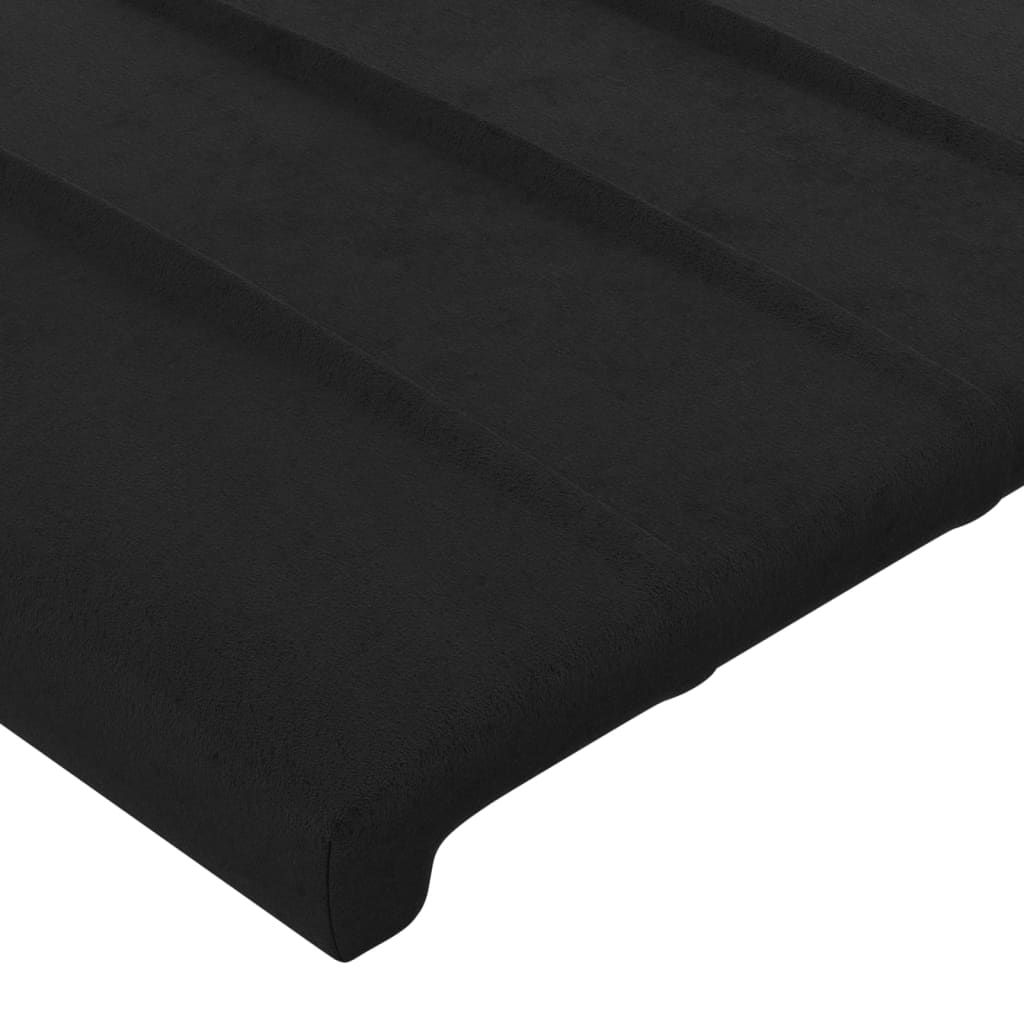 vidaXL Cabeceros 2 unidades terciopelo negro 72x5x78/88 cm