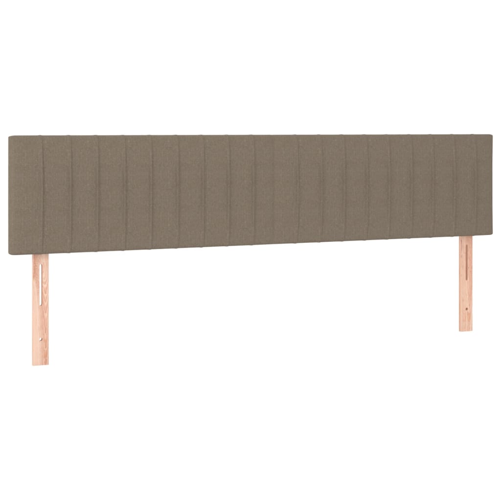 vidaXL Cabeceros 2 unidades tela gris taupe 80x5x78/88 cm