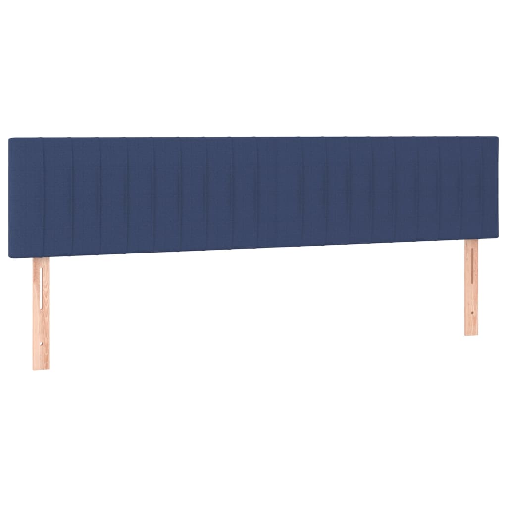 vidaXL Cabeceros 2 unidades de tela azul 90x5x78/88 cm