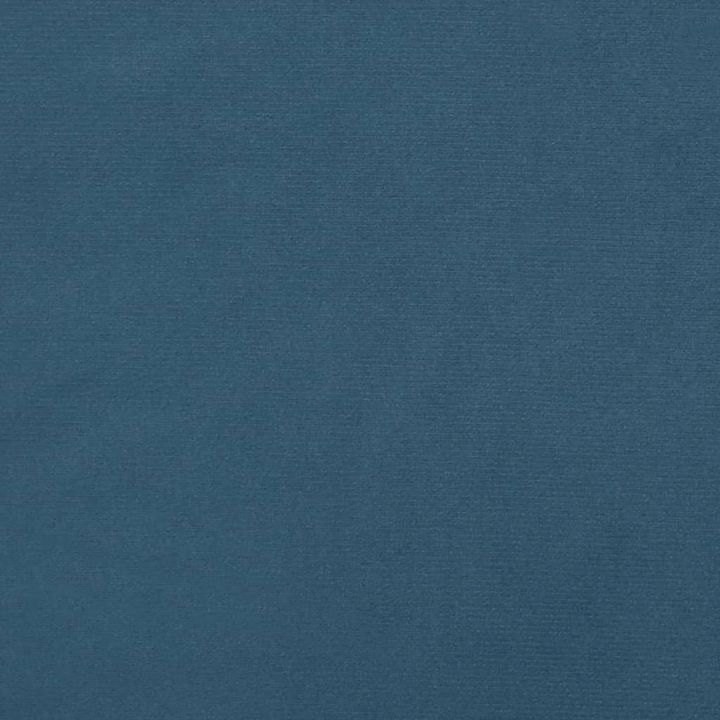 vidaXL Cabeceros 2 unidades de terciopelo azul oscuro 90x5x78/88 cm