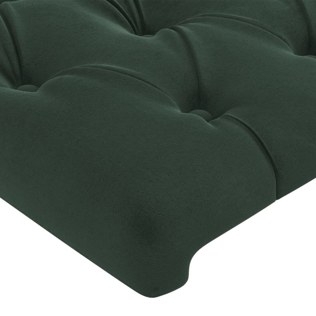 vidaXL Cabecero de terciopelo verde oscuro 100x7x78/88 cm