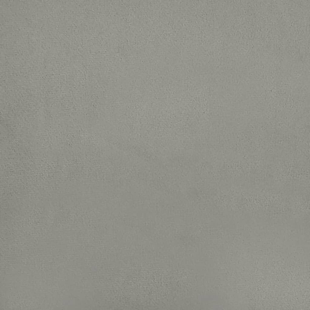 vidaXL Cabecero de terciopelo gris claro 100x5x78/88 cm