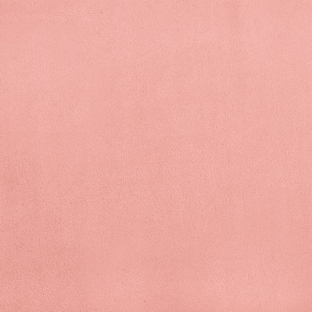 vidaXL Cabecero de terciopelo rosa 100x5x78/88 cm