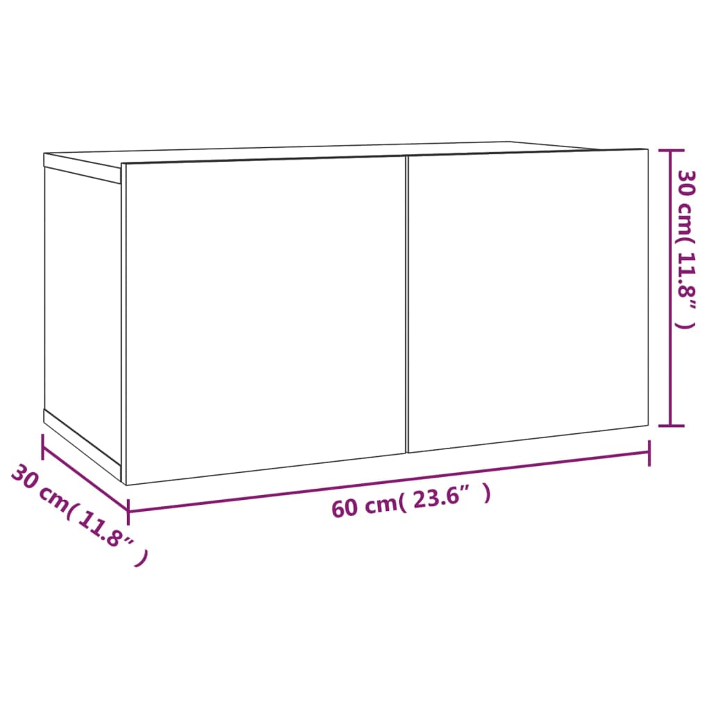 vidaXL Set de muebles para TV 2 pzas madera contrachapada roble marrón