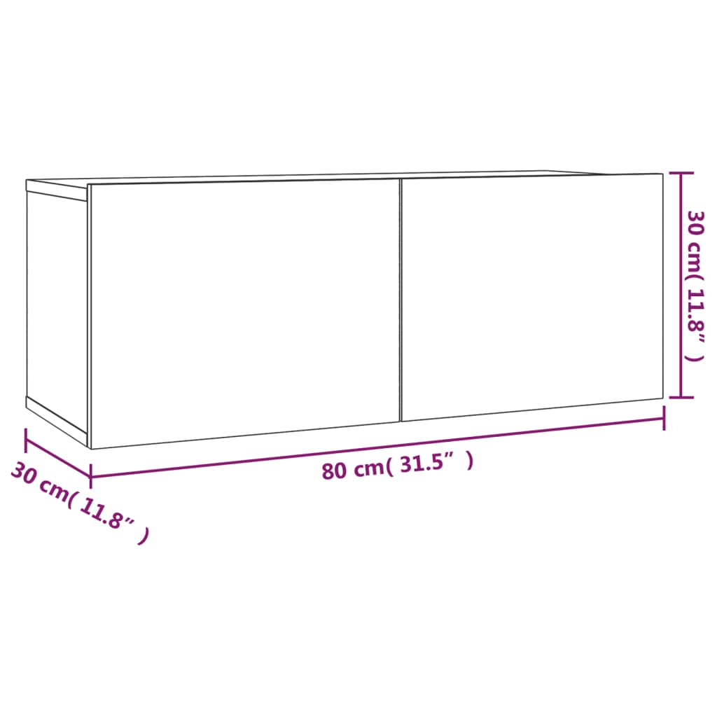 vidaXL Set de muebles para TV 2 pzas madera contrachapada roble marrón