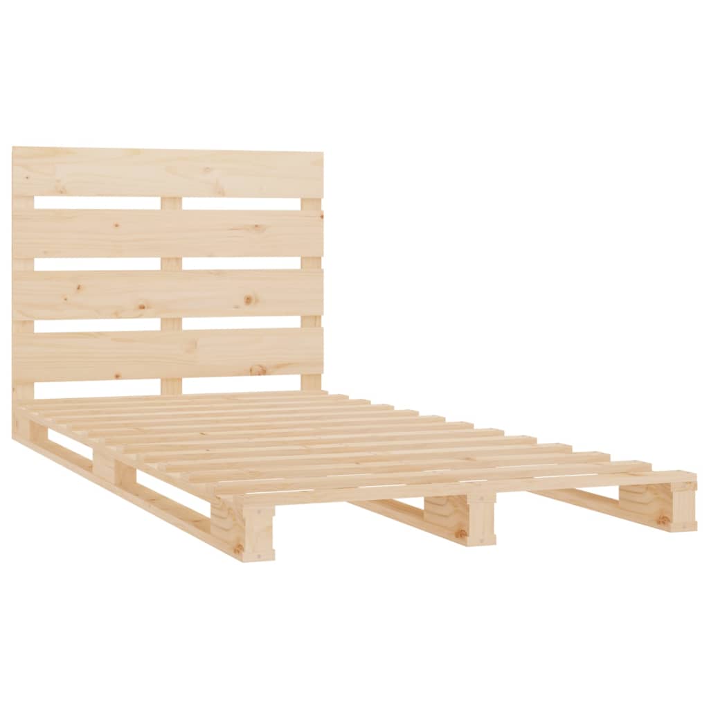 vidaXL Estructura de cama sin colchón madera maciza de pino 100x200 cm