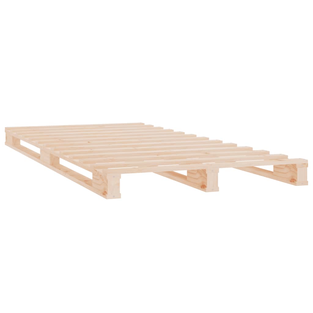 vidaXL Estructura de cama sin colchón madera maciza de pino 100x200 cm