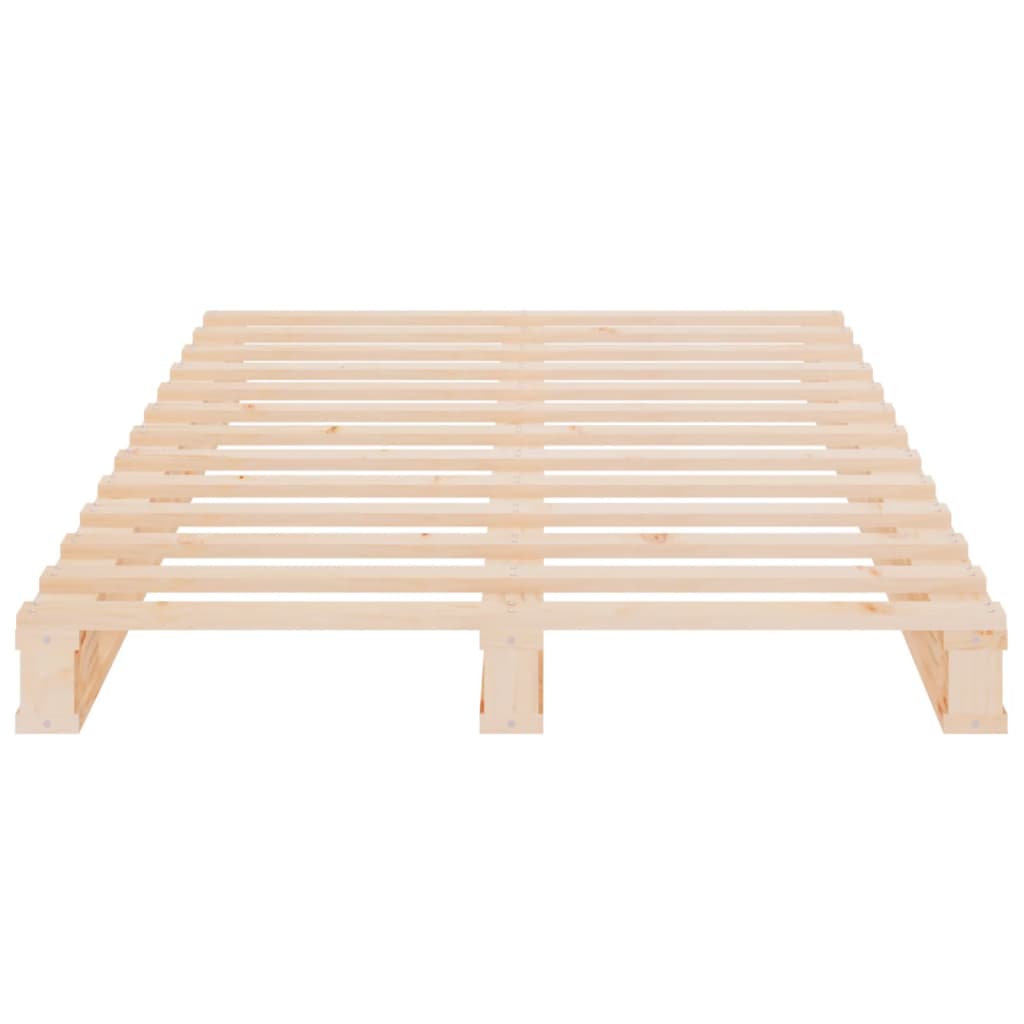 vidaXL Estructura de cama sin colchón madera maciza de pino 100x200 cm