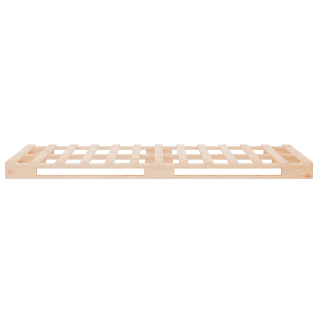 vidaXL Estructura de cama sin colchón madera maciza de pino 100x200 cm