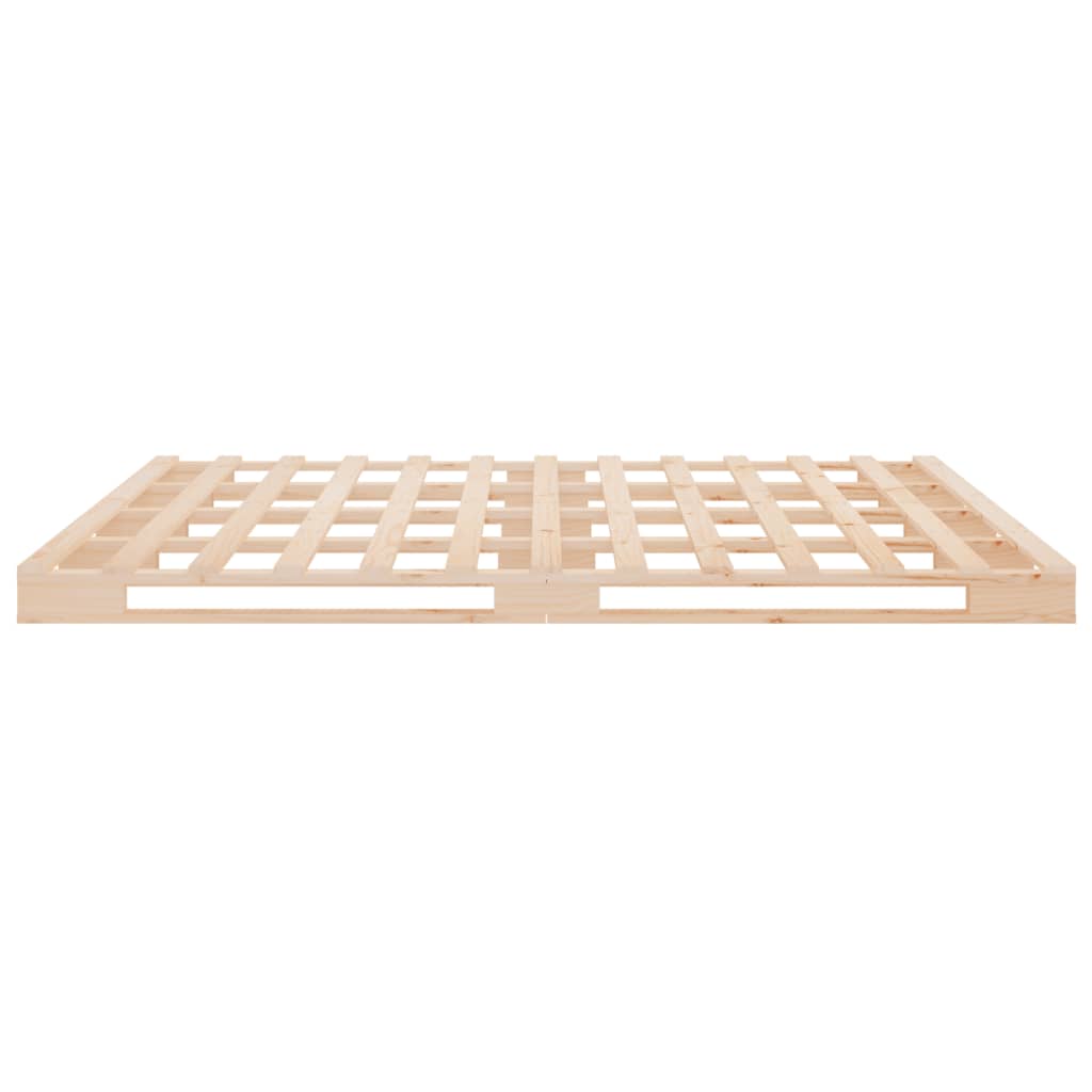 vidaXL Estructura de cama sin colchón madera de pino blanco 150x200 cm