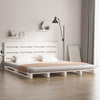 vidaXL Estructura de cama sin colchón madera de pino blanca 150x200 cm