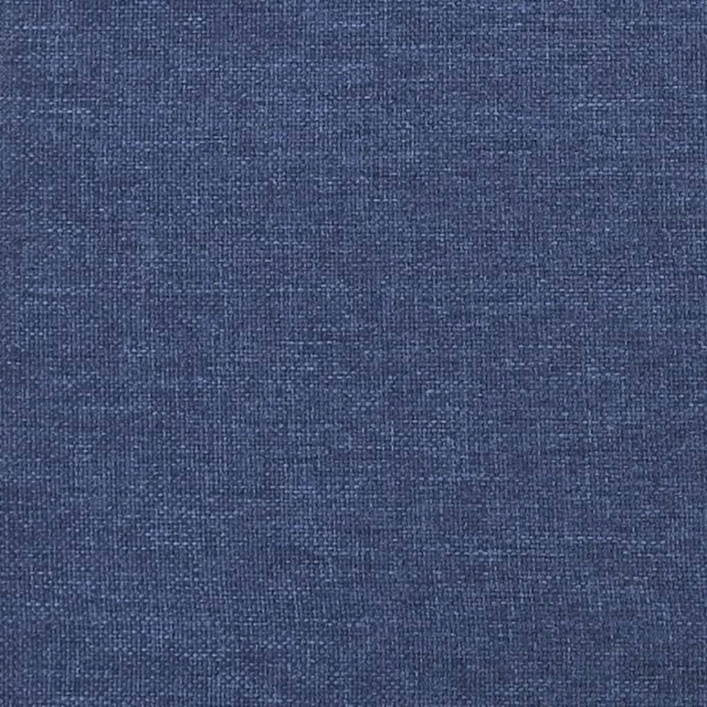vidaXL Colchón de muelles ensacados tela azul 90x190x20 cm