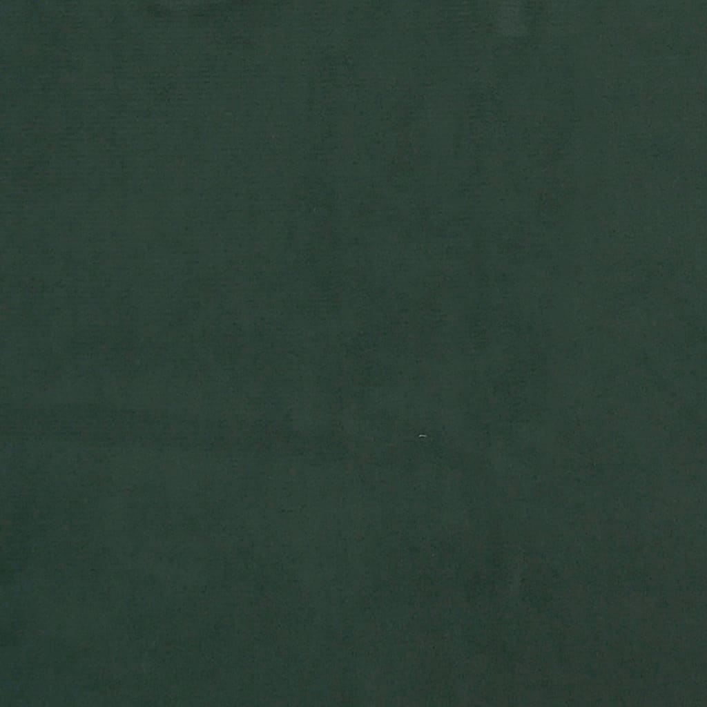 vidaXL Colchón muelles ensacados terciopelo verde oscuro 140x190x20 cm